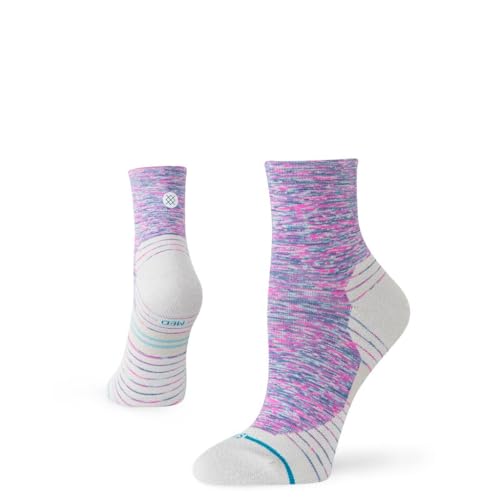 Calcetines Stance Marshy Quarter morados con amortiguación ligera para running