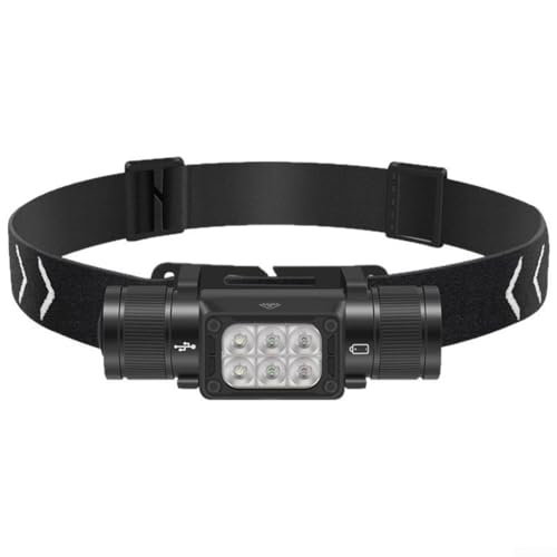 Linterna frontal LED recargable con función de memoria tipo C de carga de 1000 lúmenes IP67 impermeable, para actividades al aire libre, camping, senderismo (HP360 faro)