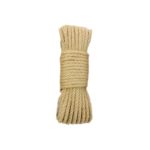 LALAFINA Cuerda de Yute Natural Diámetro Cuerda Gruesa Decorativa Biodegradable para Manualidades Jardinería y Embalaje
