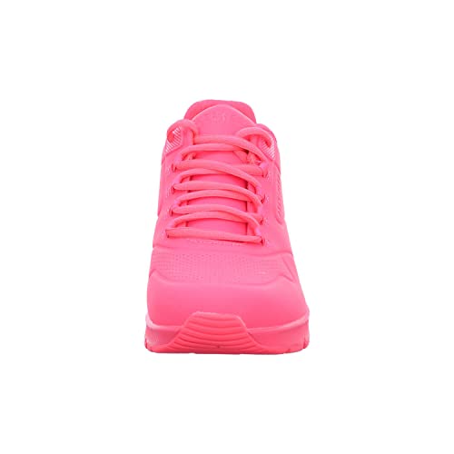 Skechers Skechers Women's Uno 2 Color Sneaker, N Coral Duraleather Mesh Trim, 10 US