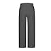 MaMiDay Baggy Cargo Pants for Women High Waisted Open Leg Pants Lightweight Hiking Streetwear Fashion Outfits with Pockets Dark Gray