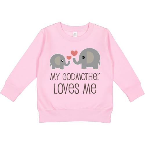 inktastic My Godmother Loves Me Toddler Sweatshirt