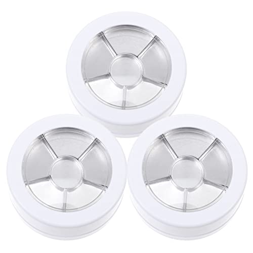 NOLITOY 3 Piezas botella de corrector crema subcontenedor de cosméticos subbotella vacía soporte de almacenamiento de cosméticos botellas de paquete de maquillaje aluminio