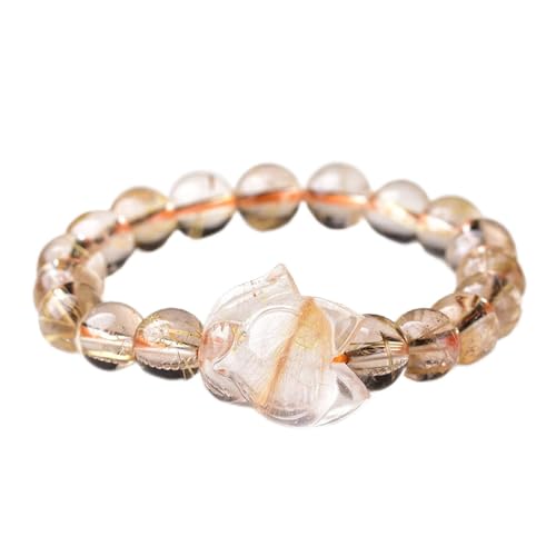 Bracelet Dame Chance Perle et Citrine Idéal au Bureau ou en Soirée Chic