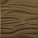Ekena Millwork 19 5/8"W x 19 5/8"H Serina EnduraWall Decorative 3D Wall Panel, Champagne Bronze (Covers 2.67 Sq. Ft.
