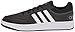 adidas Men's Hoops 3.0 Basketball Shoe, Black/White/Grey, 11