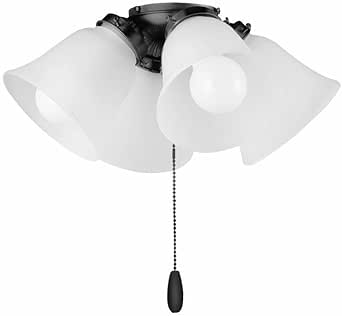 Maxim Lighting FKT210FTBK Accessory - 36W 4 LED Ceiling Fan Light Kit-6.75 Inches Tall and 15 Inches Wide