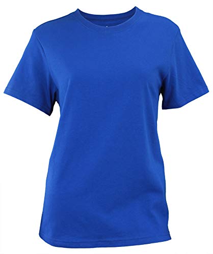 adidas Women's CLRYL S/S Basic TEE Size L Royal Blue