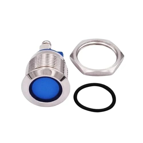 Piloto led verde de 16mm con terminal de tornillo para panel industrial de 110V y 220V 3