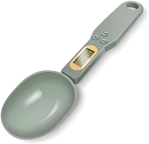 Digital Food Spoon Scale - LEXIVIA - 500g/0.1g Electronic Kitchen Measuring Spoon Scale, Hi-Def LCD Semen Display, Accurately Precise Digital Kitchen Gram Scale