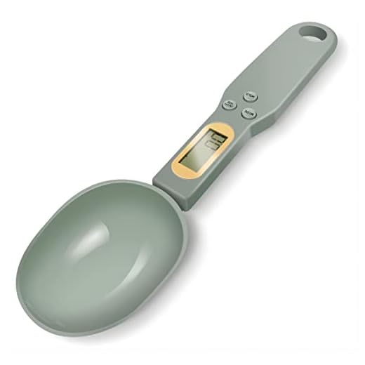 Digital Food Spoon Scale - LEXIVIA - 500g/0.1g Electronic Kitchen Measuring Spoon Scale, Hi-Def LCD Semen Display, Accurately Precise Digital Kitchen Gram Scale