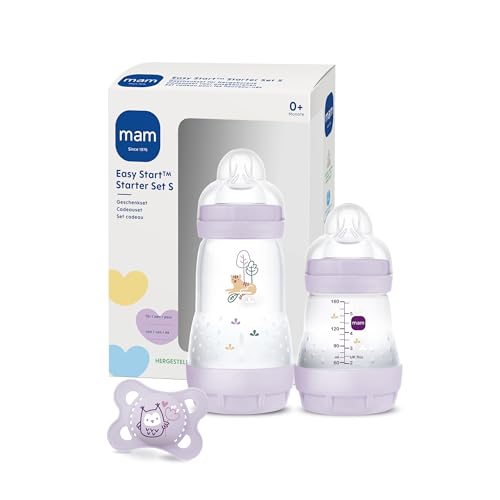 MAM Easy Start Anti-Colic Starter Set S, Baby Erstausstattung mit 2...