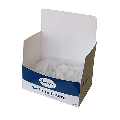 Image of Glass Fiber (GF) Syringe Filters 25mm Diameter 1.0μm Pore Size for Pre-Filtration Filters [CASE of 100pcs] by Allpure Biotechnology