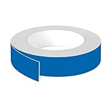 cyclingcolors 1x Kantenumleimer Kantenband aus ABS ohne kleber 23 mm x 5 m Dicke 0,8 mm Regal Möbelplatte Arbeitsplatte Holzlaminat, Delfter Blau