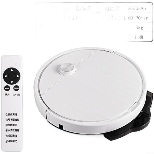 Tidgel Aspirapolvere robot ultra sottile con controllo vocale, 3 in