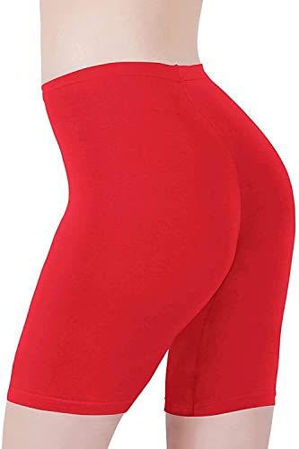 Image of R LON Cotton Lycra Tight Fit Stretchable Cycling Shorts Womens | Shorties for Active wear /Exercise /Workout /Yoga /Gym /Cycle /Running