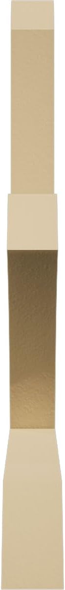 84"W x 45 1/2"H x 4"D x 6"F, 13/12 Pitch, Redmond Signature Urethane Gable Bracket, Primed Tan