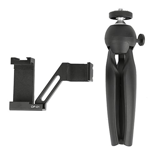 KUIKUI Mini tripé Manbily com kit de suporte fixo para celular OSMO Pocket Ballhead Camera
