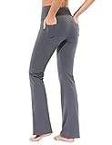 Tejido de algodón suave y agradable al tacto que proporciona una sensación suave, te mantiene seca y cómoda con estos pantalones acampanados