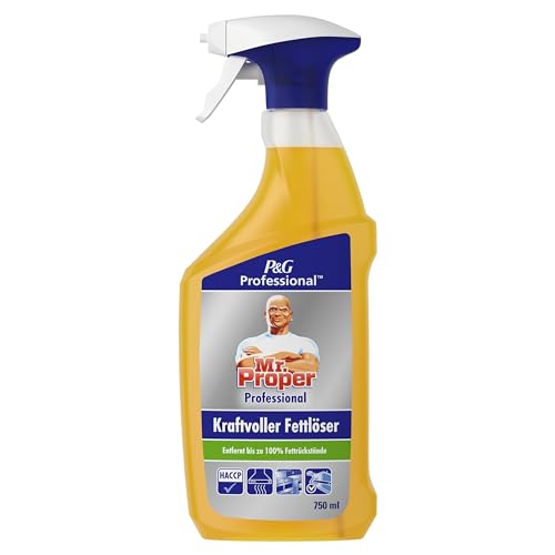 Mr. Proper Professional Kraftvoller Fettlöser 4.5L (6 x 750 ml), entfernt selbst die hartnäckigsten Fettablagerungen in gewerblichen Küchen Mr. Proper Professional Kraftvoller Fettlöser 4.5L (6 x 750 ml), entfernt selbst die hartnäckigsten Fettablagerungen in gewerblichen Küchen