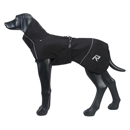 Rukka Pets HAYTON ECO Regenmantel für Hunde Schwarz 30
