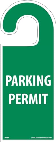 National Marker Corp. VHT4 Vehicle Hang Tag Parking Permit Tag
