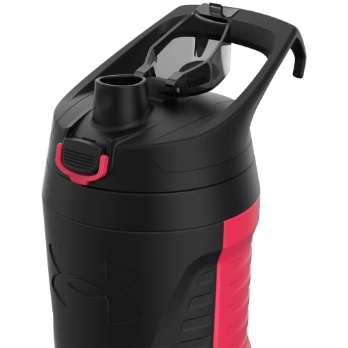 Image of Under Armour 32 oz Insulated Water Bottles - Sports Water Jug with Fence Hook, Leak Resistant for Baseball, Football & More, 32 oz Insulated, Cerise