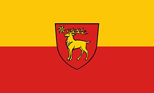 Drapeau Large Sigmaringen format paysage de 1.35m² pour mât