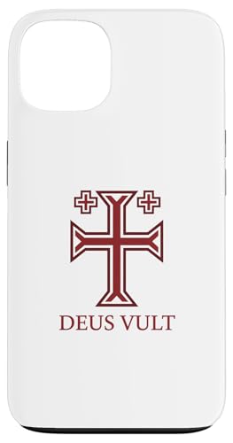 USA Deus Vult Crusader Cross Templar Jerusalem Case for iPhone 13