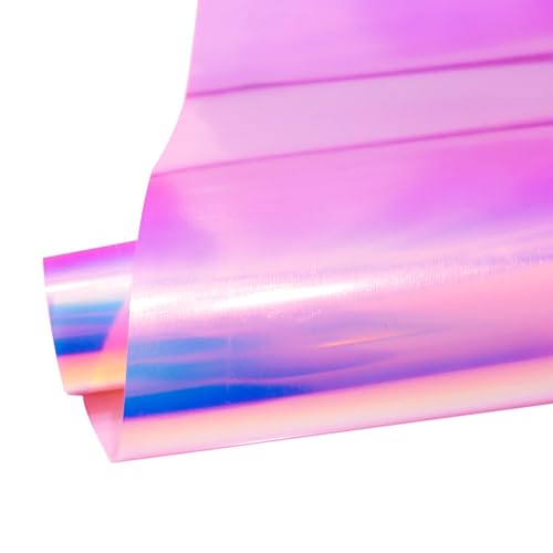 Image of Holographic Vinyl Rolls Holographic HTV Vinyl Heat Transfer Vinyl 10 Inch x 6 Feet Iron on Vinyl for Cricut T-Shirts DIY Design, Silhouette Cameo & Heat Press Machine