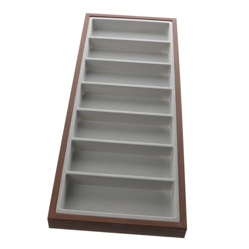 Plateau de bois pour lunettes de soleil présentoir de rangement élégant