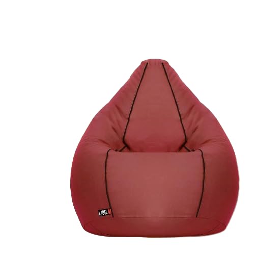 Image of Bean Bag Cover (Without Beans) Single Color PIPEIN Original Faux Leather for Home Decor Bean Bag Ideal for Office and Home
