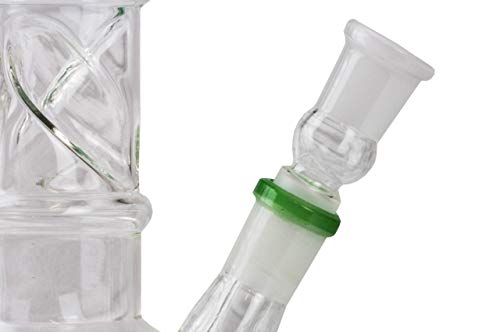 Weedness Bong Glas Chillum Diffuser 18,8 mm Schliff 16 cm - Shillum Zubehör Kopf Adapter Aufsatz Steckchillum Kupplung – Bild 4