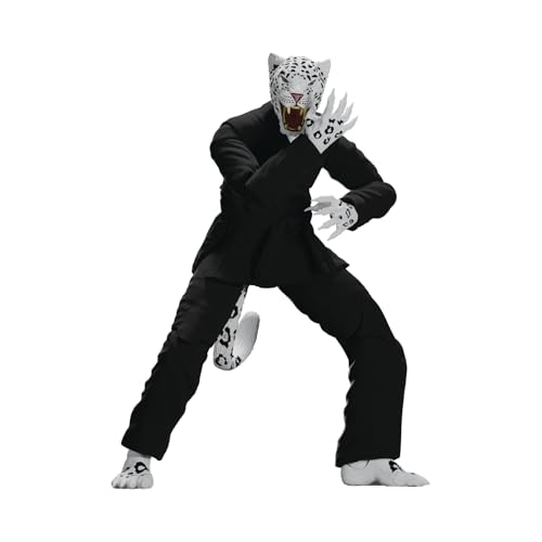 Icon Heroes Zoo Jitsu Fighters: Shadow The Snow Leopard (Black Gi) 6-Inch Action Figure