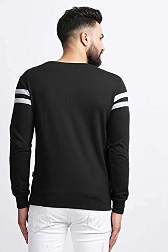 Image of RodZen Men's Fleece High Neck Solid Sweatshirts