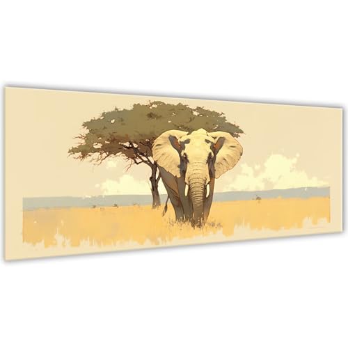 Diamond Painting Éléphant 60x30cm | Kit Peinture Diamant Adulte
