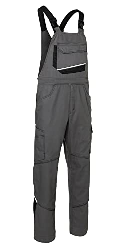 KÜBLER Workwear | KÜBLER ICONIQ Arbeitslatzhose | anthrazit/schwarz | Größe 66