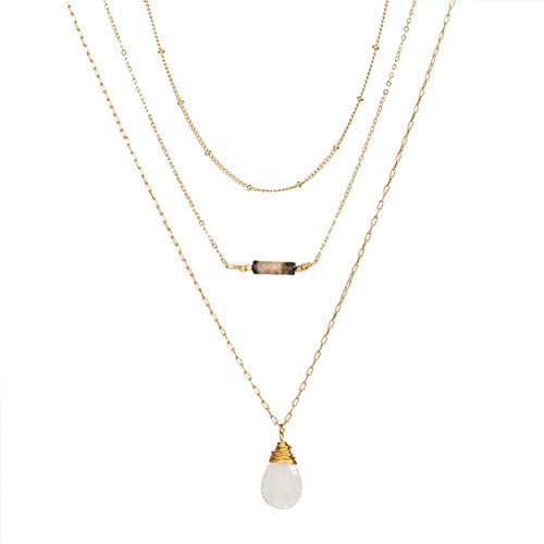 Preisvergleich Produktbild CyFe Mehrschichtiges Muschelschale Halsketten Mode Damen Halsketten Schmuck für Damen Mädchen,Legierung,NZ377