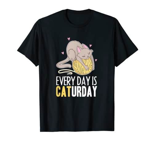 Everyday is saturday yarn crochet lover knitting camiseta
