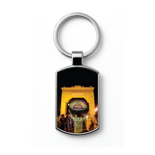 Image of Stylish Metal Keychains with Permanent Glossy Print - Inspirational Quotes & Spiritual Designs - Perfect Key chains for loved ones, Personal Use, Gifts & Return Gifts