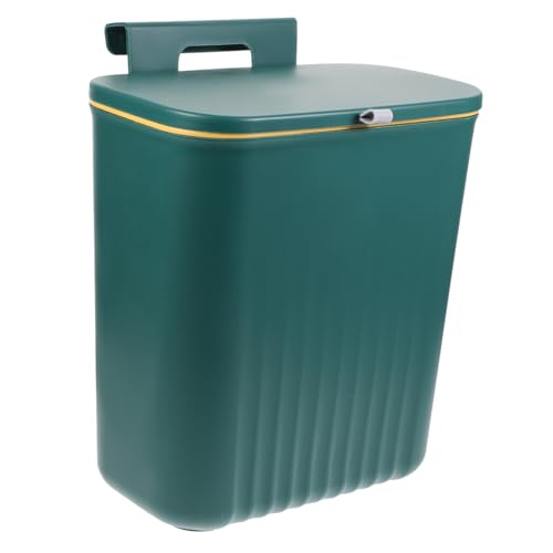 HOUDERCO Cestino Della Spazzatura Appeso Da Cucina Con Coperchio Scorrevole, Bidone Della Spazzatura Creativo Da 9l in Plastica Resistente, Contenitore Per Rifiuti Salvaspazio Per Bagno e Cucina