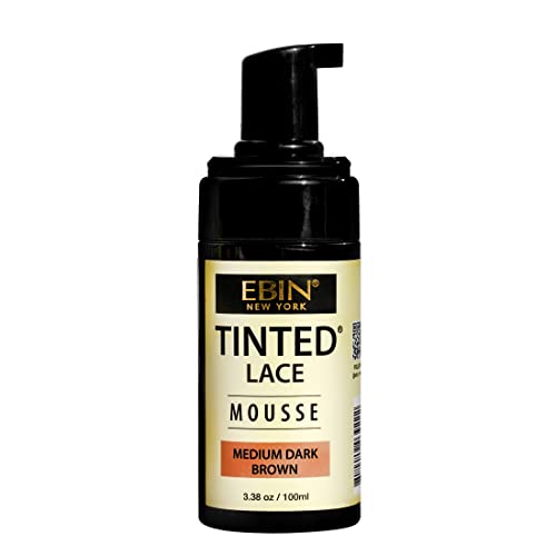 EBIN NEW YORK MOUSSE DE RENDA TINTED - Marrom escuro médio, 100 ml | Espuma leve com altamente pigme