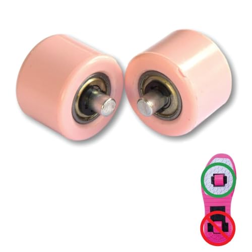 Ruedas de repuesto delanteras para zapatillas deportivas con dos ruedas. 2 unidades. Rosa pálido
