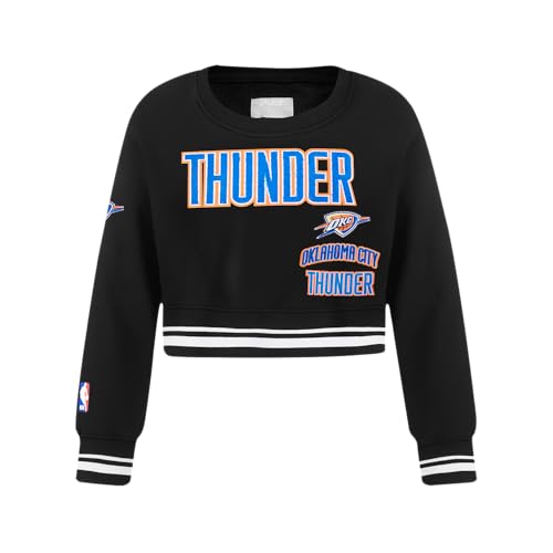 Image of Pro Standard Big Girls NBA Retro Classics Fleece Crewneck Sweatshirt