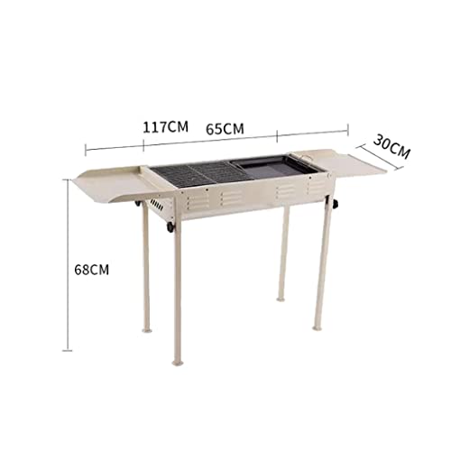 Barbecue au charbon de bois pliant compact pour éviter l'encombrement