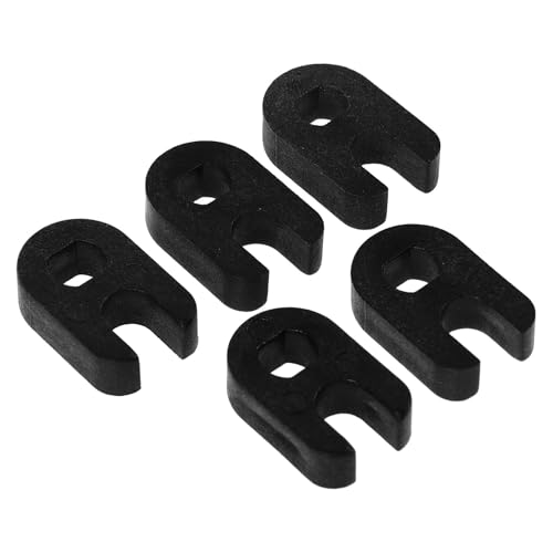 SUPVOX Herramienta para Extracción y Reemplazo del Núcleo de Válvula Francesa para Bicicletas, 5 Piezas de Plástico Negro, Adecuado para Reparación de Bicicletas