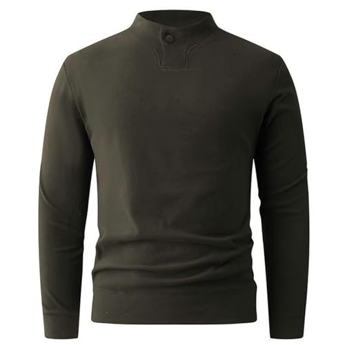 Sweat-shirt pour homme à col montant et fermeture éclair intégrale