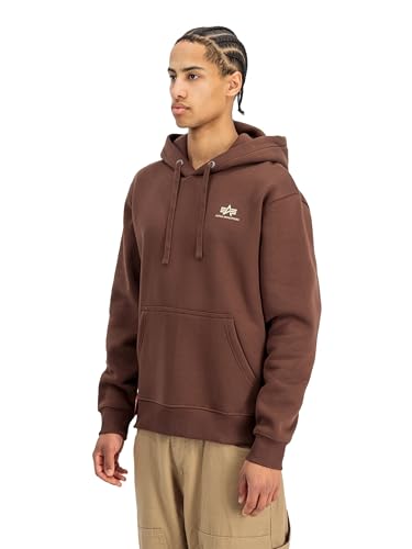 Alpha Industries sweat à capuche homme en molleton doux avec logo authentique imprimé