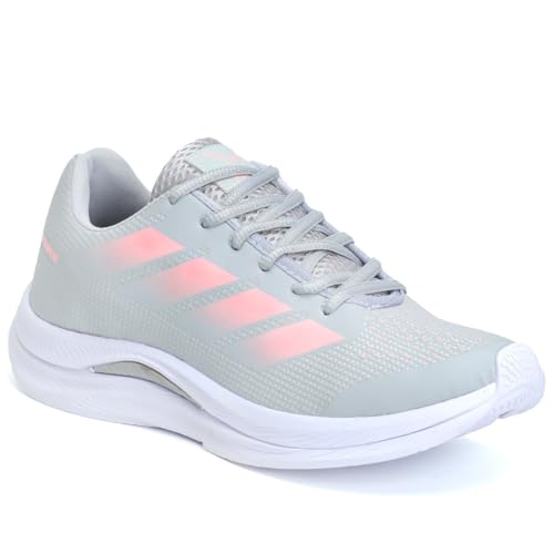 Tênis Feminino Academia Caminhada Corrida Leve Confortável VUKS (Cinza, BR, Adulto, Numérico, 35)