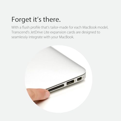 Image of Transcend 512GB JetDrive Lite 130 Expansion Card for MacBook Air and MacBook Pro, RAW Images, 4K Videos, RecoveRx, Supprot - Late 2010, to 2017 - TS512GJDL130